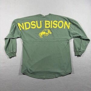 Vintage NDSU Bison Shirt Womens Small Green NCAA College Football Spirit Collage